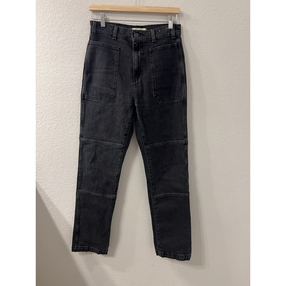 Madewell 90s Straight Carpenter Jeans • Size 27 •‎ Black Wash • High Rise